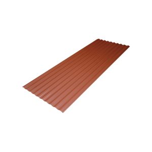PLANCHA TECHOLIT 3.00X0.76 ROJO 1.2MM ETERNIT-PLAST