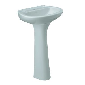 LAVABO ROMA CELESTE CON PEDESTAL E213-CE F.V-S