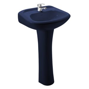 LAVAMANOS CHELSEA NAVY BLUE 850 CON PEDESTAL EDESA-S