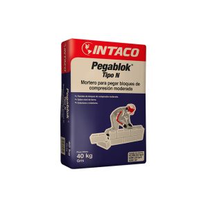PEGABLOCK N DUAL 40KG INTACO MORTEROS