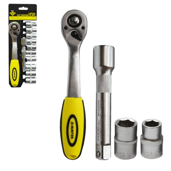 JUEGO DE RATCHET/DADO/EXTENS HM2303 HUNTERHERR Megahierro