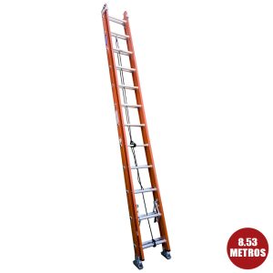 ESCALERA TELESCOPICA DE FIBRA 28`(8.53MT) INCO