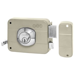 CERRADURA GEO SOBREPONER 91010-036 BEIGE GEO
