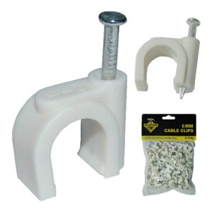 GRAPA PARA CABLE 6MM F-1145 PLAST HUNTER-ELEC