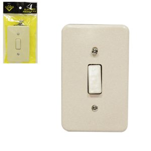INTERRUPTOR SENCILLO CON TAPA EL-1296 HUNTER-ELEC