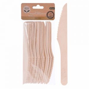 SET DE CUCHILLOS DE MADERA DE 20 PIEZAS 170431360 KO