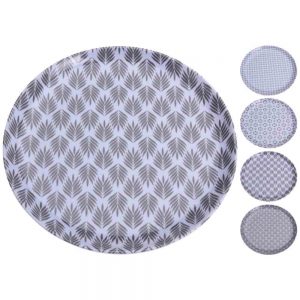 PLATO DE MELAMINA DIAMETRO DE 28CM 177100370 4 COLORES KO