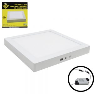 PANEL LED CUADRADO SOBREPONER 10" 24W 3000K HUNTER-ELEC