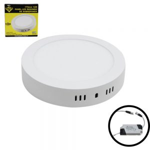 PANEL LED REDONDO SOBREPONER 6" 12W 6000K HUNTER-ELEC