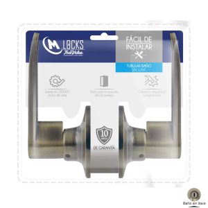 CERRADURA PARA BANO MANIJA BRONCE/ANTIGUO CM LOCKS