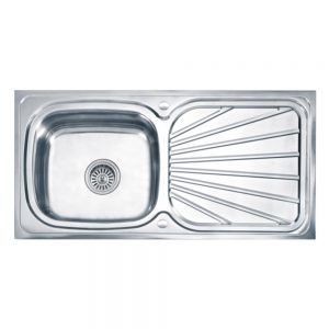 FREGADERO 1 POZO 100X50 REVER WLS10050-BSOBREPONER CM SINKS